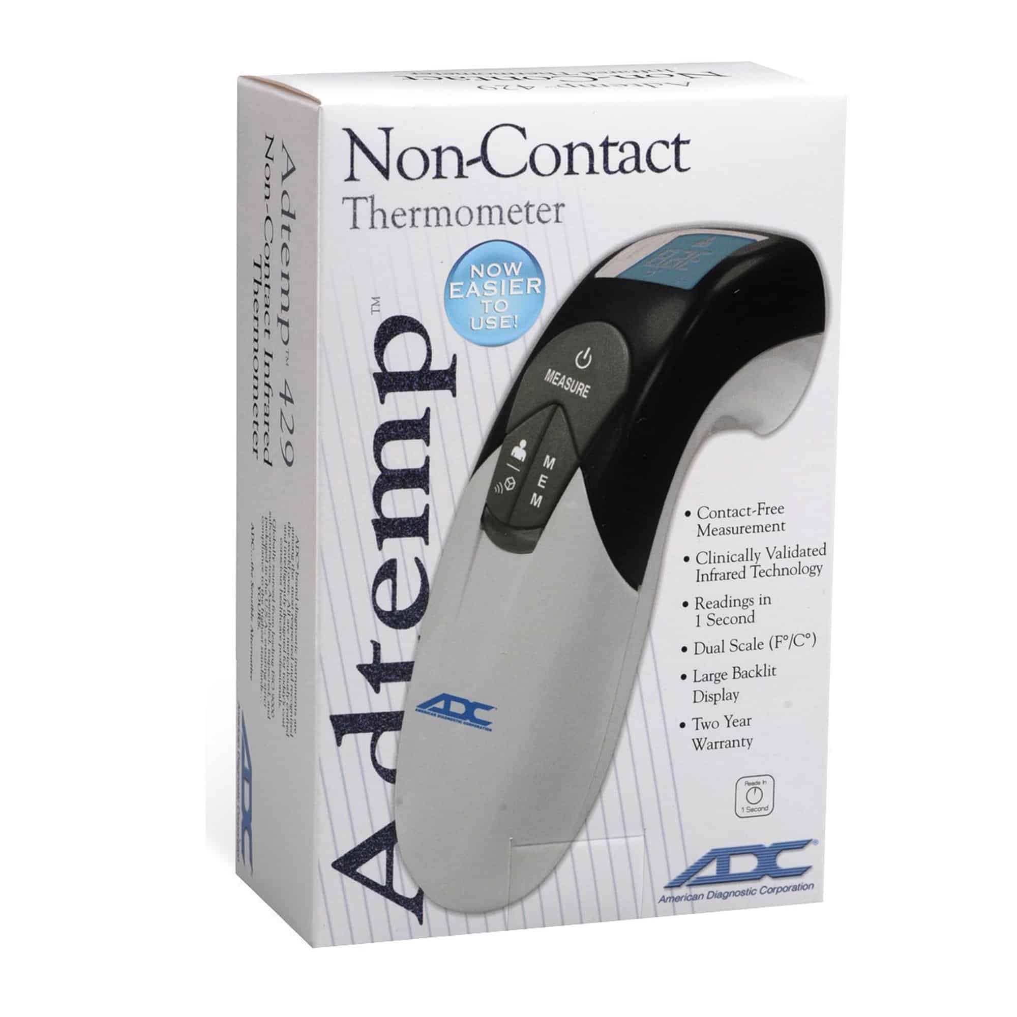 Non-Contact Skin Surface Thermometer Adtemp™ Infrared Skin Probe Handheld