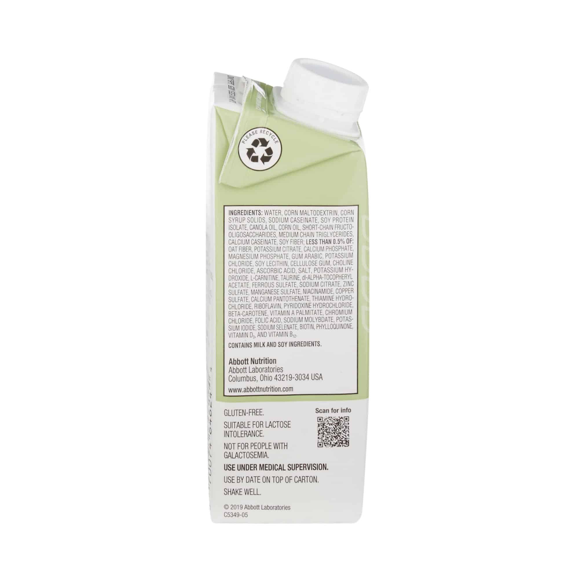 Tube Feeding Formula Jevity® 1.2 Cal with Fiber Unflavored Liquid 8 oz. Reclosable Carton
