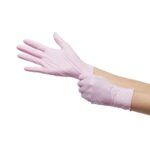 Exam Glove McKesson Pink Nitrile® Small NonSterile Nitrile Standard Cuff Length Textured Fingertips Pink Not Rated