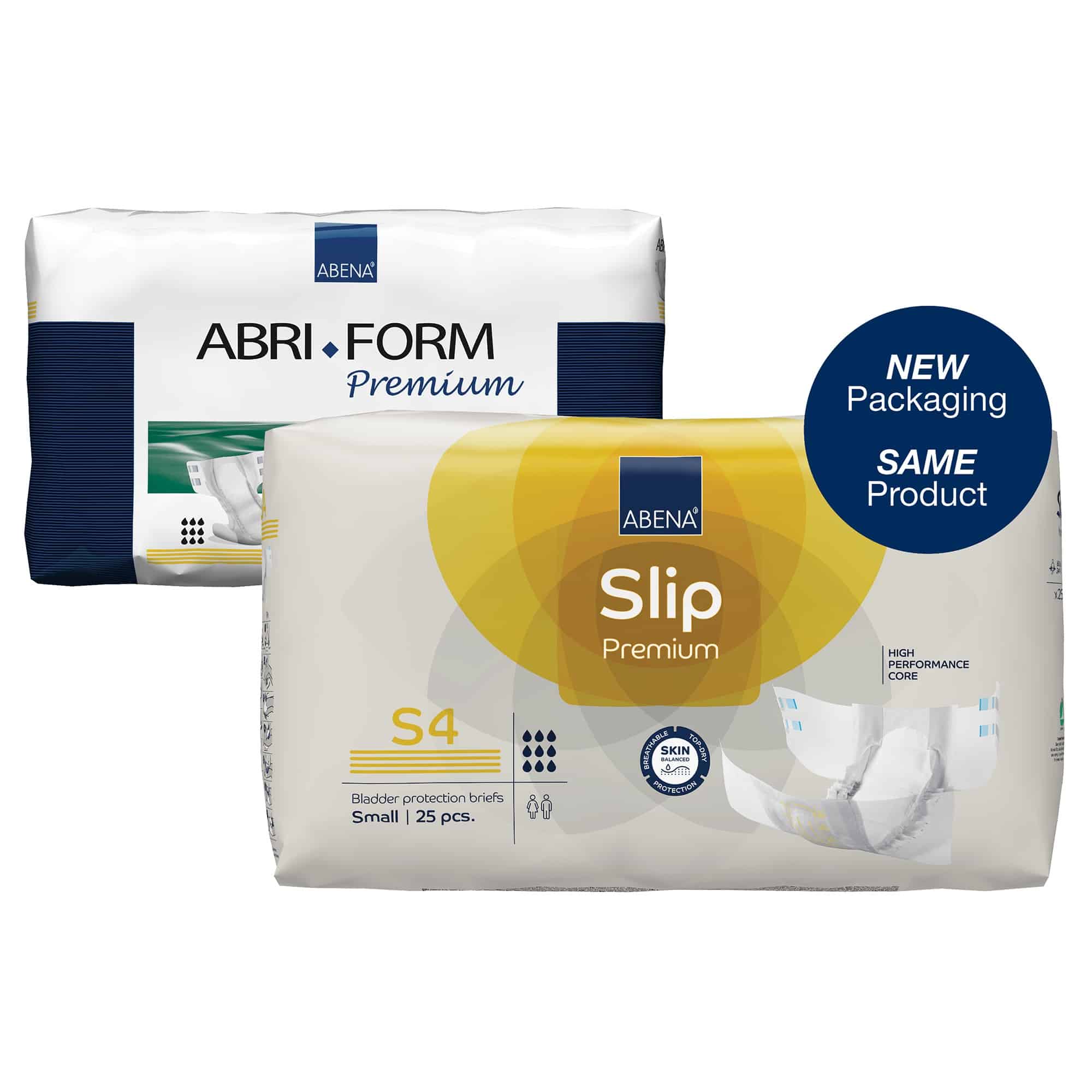 Unisex Adult Incontinence Brief Abena® Slip Premium S4 Small Disposable Heavy Absorbency