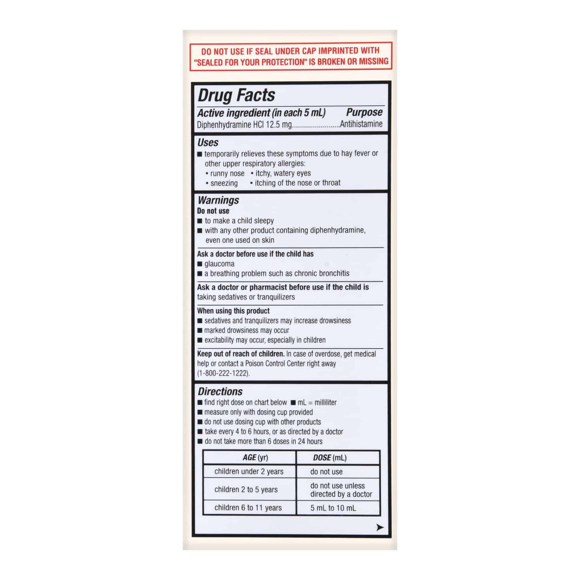 Children's Allergy Relief Foster & Thrive™ 12.5 mg / 5 mL Strength Liquid 4 oz.