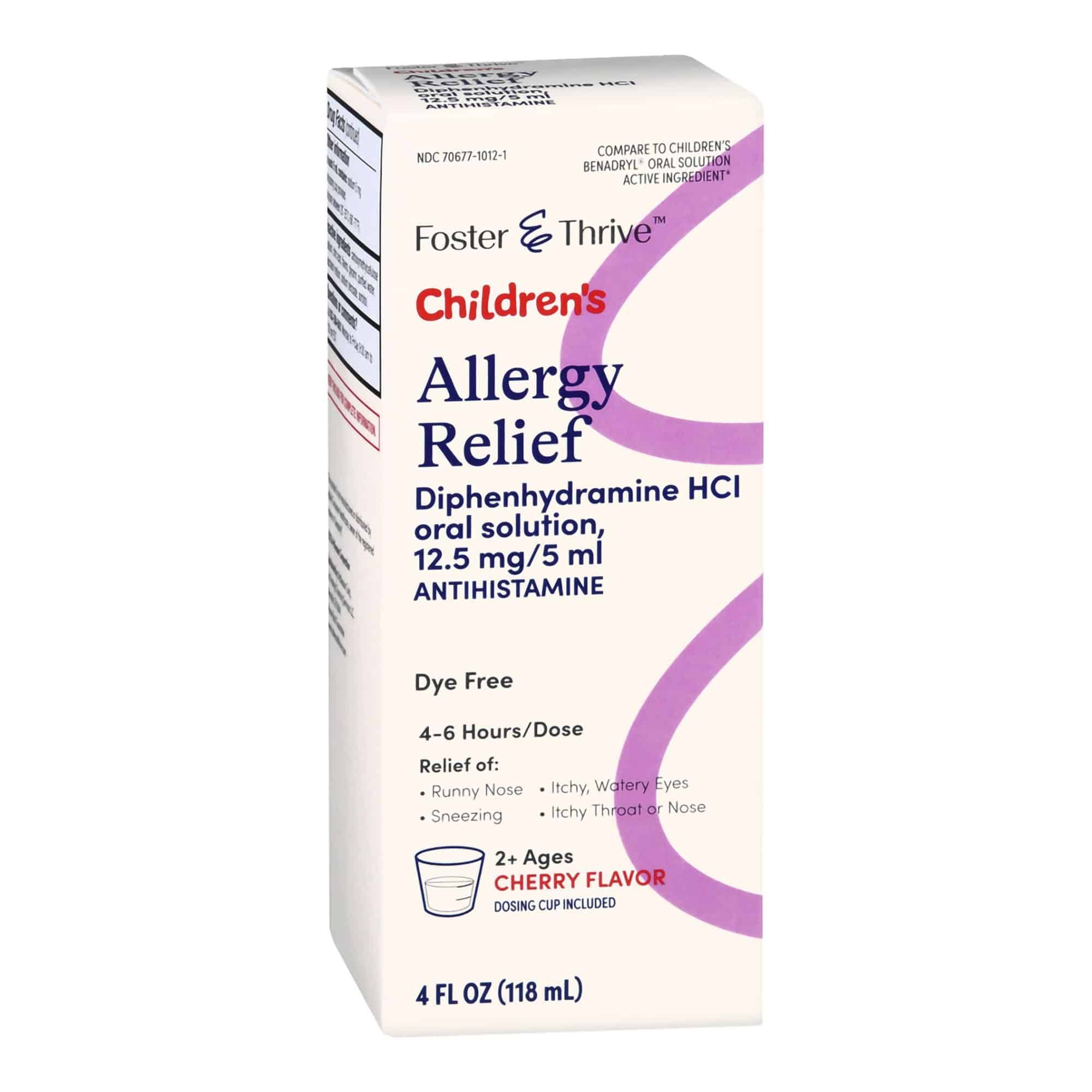 Children's Allergy Relief Foster & Thrive™ 12.5 mg / 5 mL Strength Liquid 4 oz.
