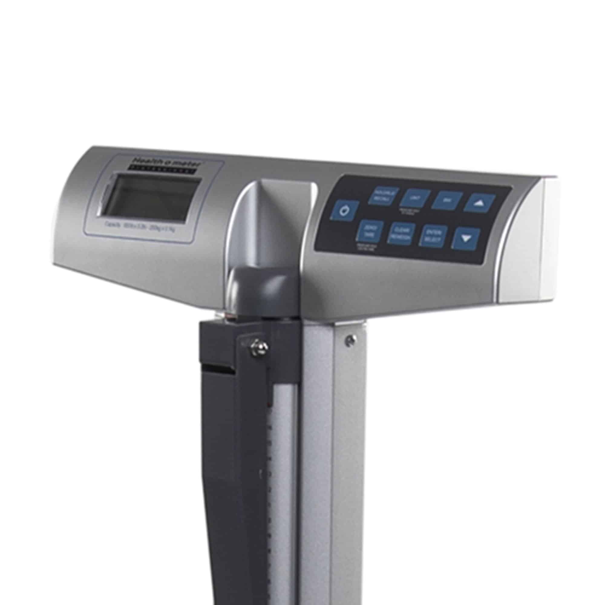 Physician Scale with Height Rod Health O Meter® Digital Display 660 lbs. / 300 kg Capacity Black / Gray AC Adapter / Battery Operated