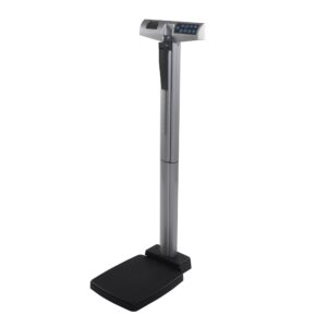 Physician Scale with Height Rod Health O Meter® Digital Display 660 lbs. / 300 kg Capacity Black / Gray AC Adapter / Battery Operated