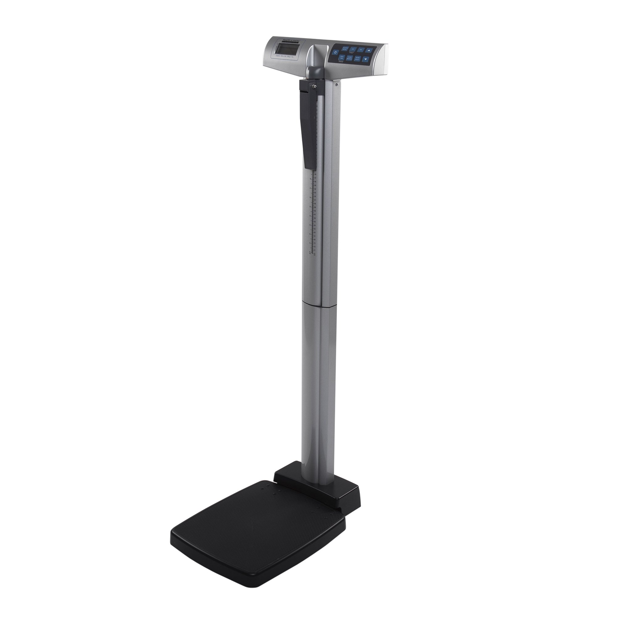 Physician Scale with Height Rod Health O Meter® Digital Display 660 lbs. / 300 kg Capacity Black / Gray AC Adapter / Battery Operated