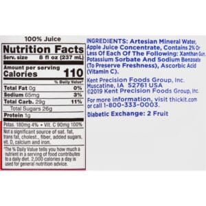 Thickened Beverage Thick-It® Clear Advantage® 8 oz. Bottle Apple Flavor Liquid IDDSI Level 2 Mildly Thick