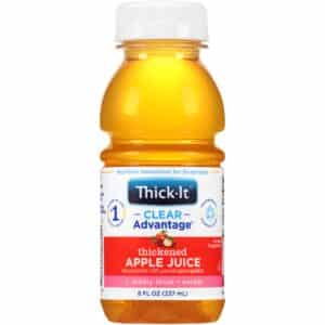 Thickened Beverage Thick-It® Clear Advantage® 8 oz. Bottle Apple Flavor Liquid IDDSI Level 2 Mildly Thick