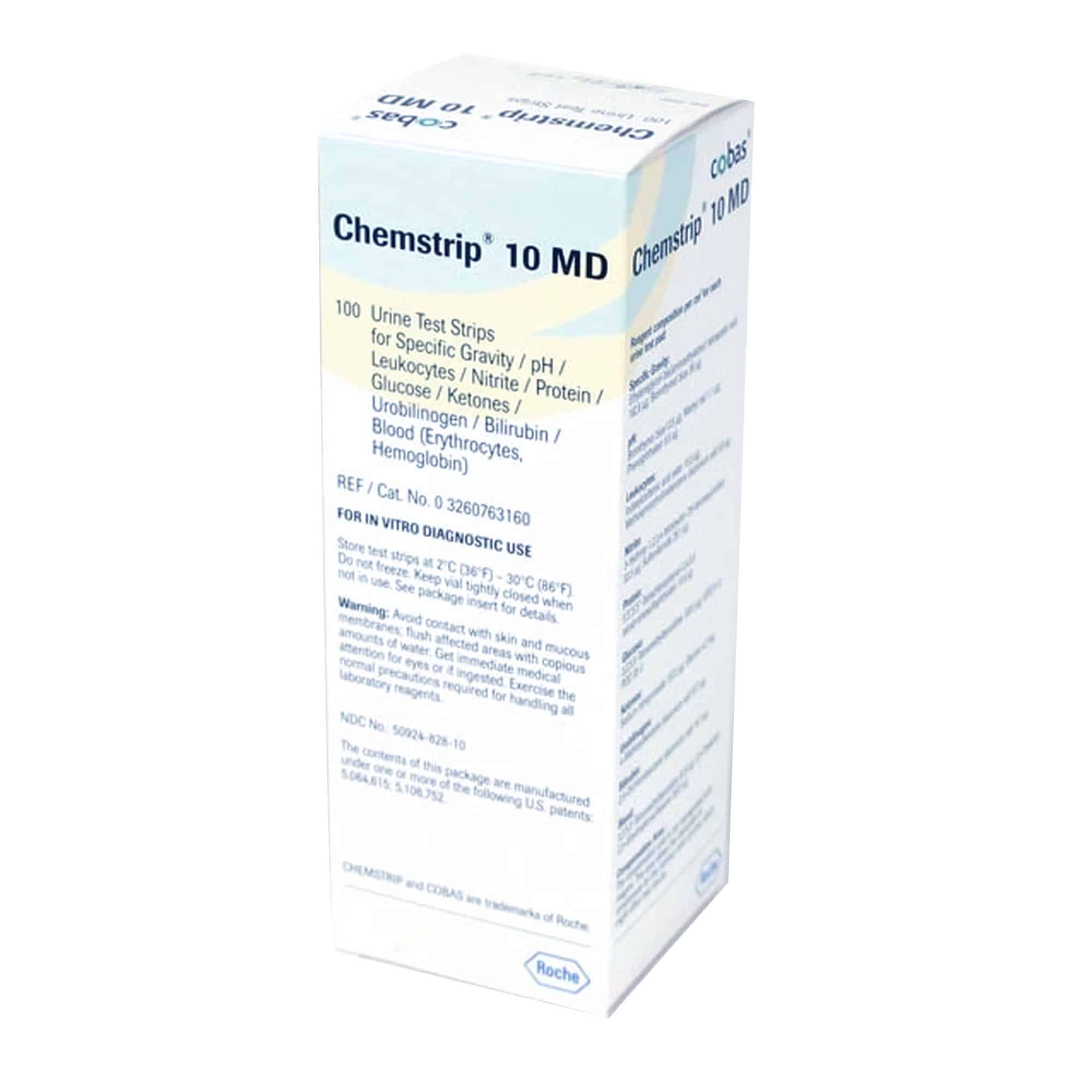 Chemstrip® Urinalysis Reagent Strips | 100 bx