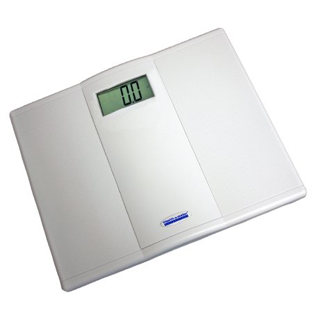 Floor Scale Health O Meter® Digital Display 550 lbs. / 250 kg Capacity White Battery Operated