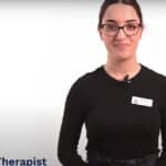 Image from a "how-to" video on using a manual wheelchair.
